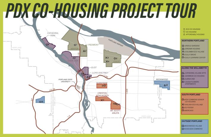 Portland Housing Walking Tour Map